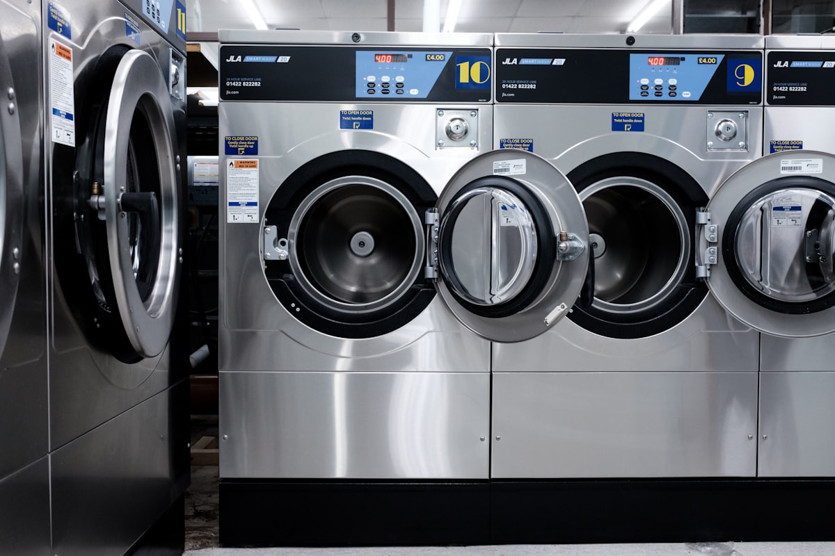 Stacked front-load laundry pair, Rocky Mount NC dryer repair